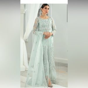 Vanya Pret embroidered organza 2 piece suit